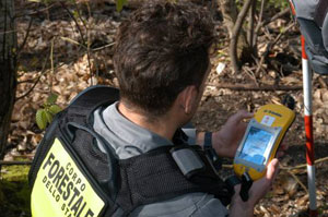 Forestale con GPS