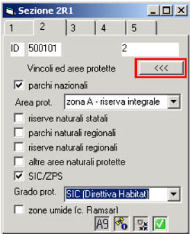 Sezione 2 R1 del programma INFOR2 (fonte: archivio ISAFA) Sezione 2 R1 del programma INFOR2 (fonte: archivio ISAFA)